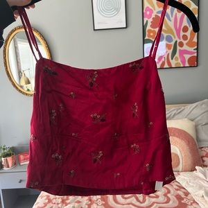 Free People Embroidered Tank